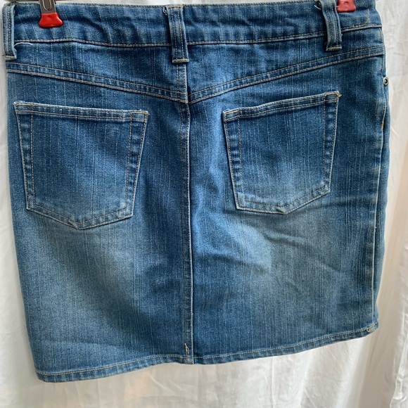 Bongo Brand Stretch Denim Jean Skirt Size 7/8 - Picture 4 of 11